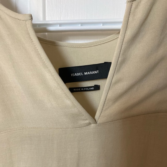 Isabel Marant - beige long sleeve dress - tunic - cotton - Picture 9 of 11